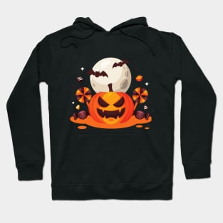 Halloween Pumpkin Design Hoodie